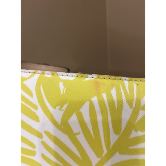 Used Kate Spade NewYork Yellow Grant Street Jules Grainy Vinyl Leather Tote - Picture 12 of 16